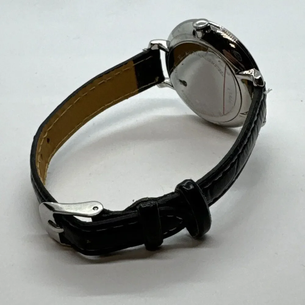 Fossil Jocelyn ES4451 Women Black Leather Analog Dial Quartz Wrist Watch JNA601